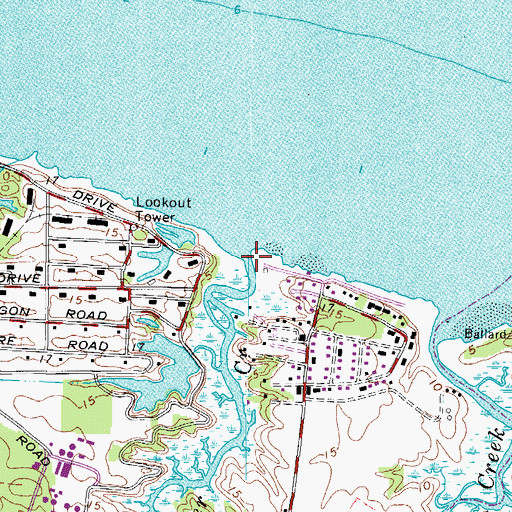 Topographic Map of Streeter Creek, VA
