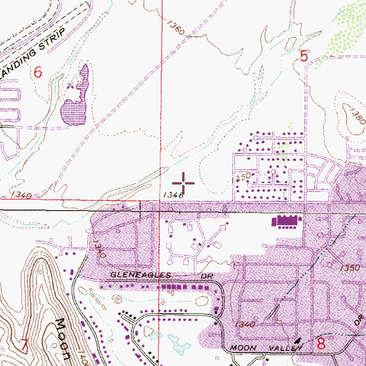 Topographic Map of Moon Valley Park, AZ