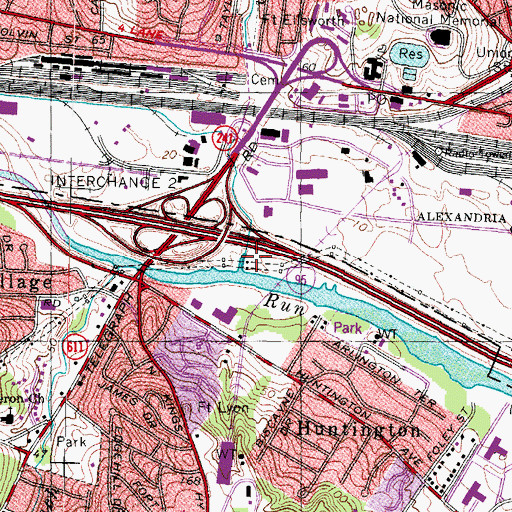 Topographic Map of Taylor Run, VA