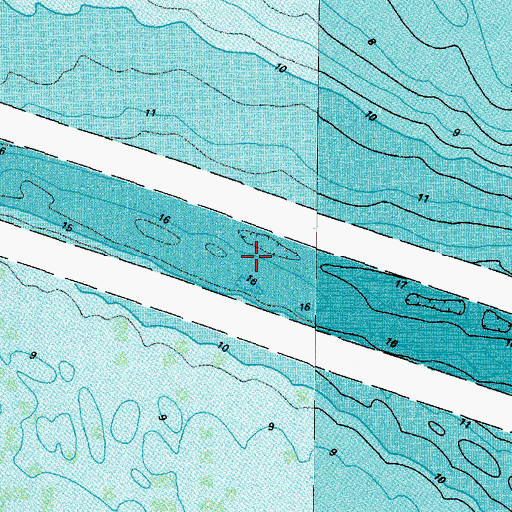 Topographic Map of Thimble Shoal Channel, VA