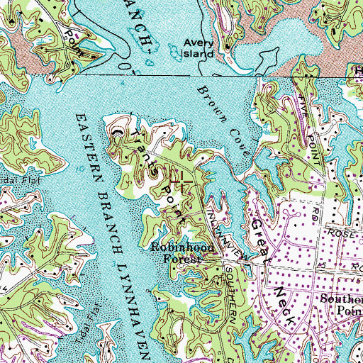 Topographic Map of Trants Point, VA
