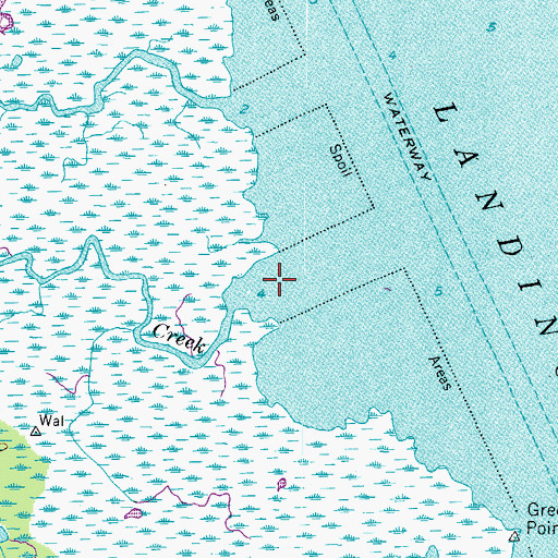 Topographic Map of Walnut Creek, VA