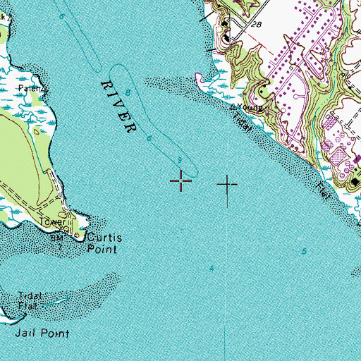 Topographic Map of Warwick River, VA