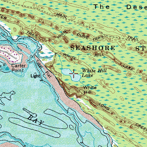 Topographic Map of White Hill Lake, VA