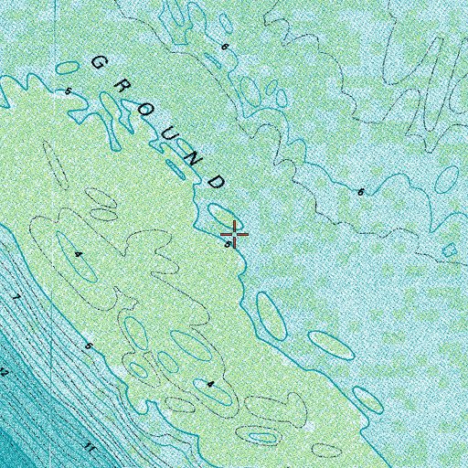 Topographic Map of White Shoal, VA