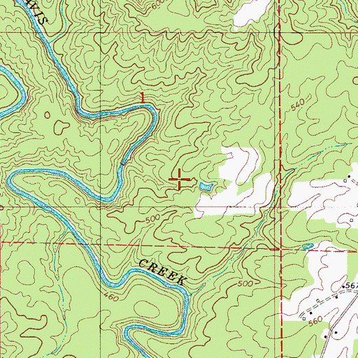 Topographic Map of Clements Mine, AL