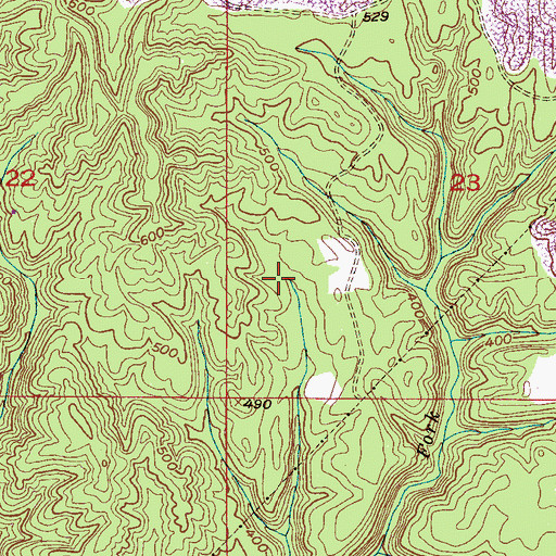 Topographic Map of Coal Spring, AL