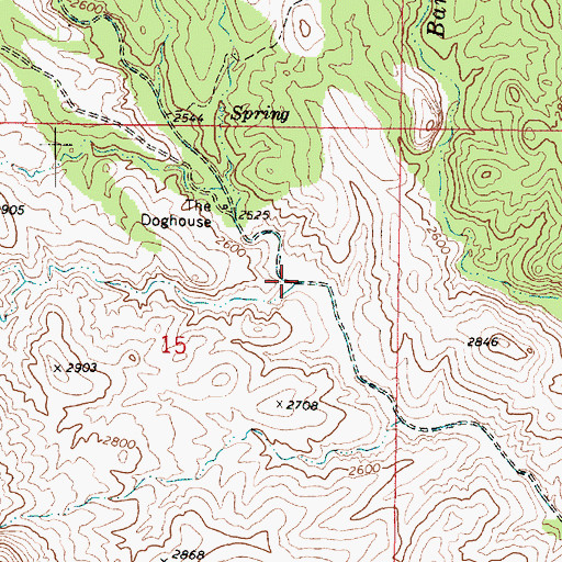 Topographic Map of Black Butte Wash, AZ