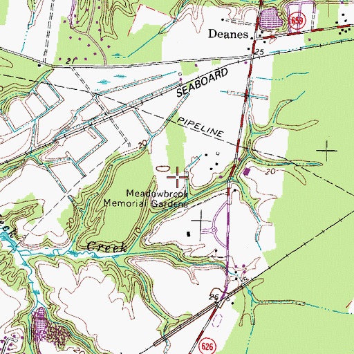 Topographic Map of WUHX-TV (Norfolk), VA