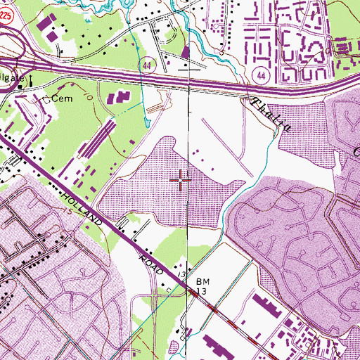 Topographic Map of Mount Trashmore Park, VA