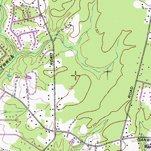Topographic Map of Henrico County, VA