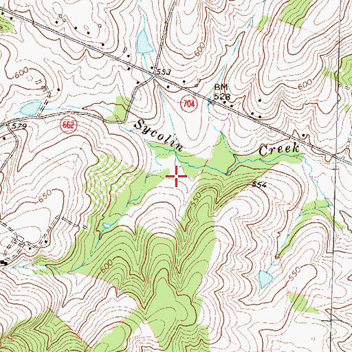 Topographic Map of Loudoun County, VA