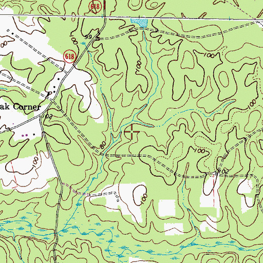 Topographic Map of Surry County, VA