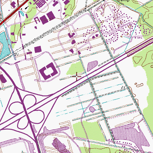 Topographic Map of Armada-Hoffler Business Center Heliport, VA