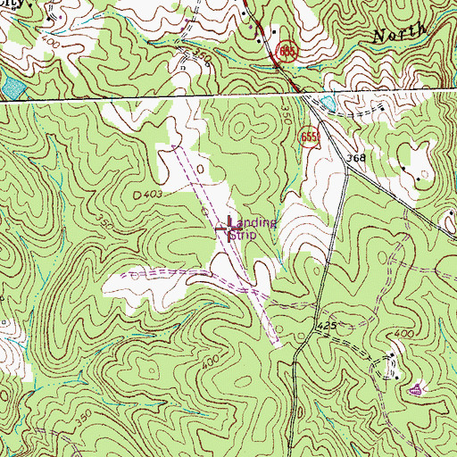 Topographic Map of F. U. M. A. Airport (historical), VA