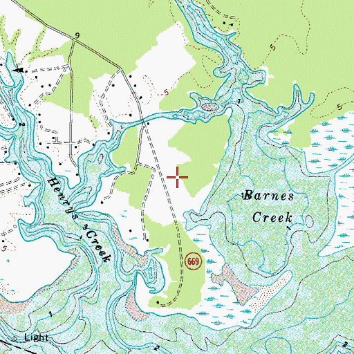 Topographic Map of Kilmarnock/Tolbert Field Airport (historical), VA