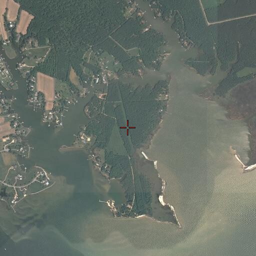 Aerial/Satellite Image of Kilmarnock/Tolbert Field Airport (historical), VA