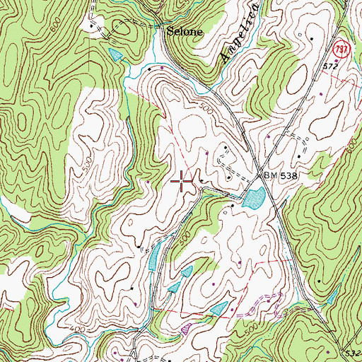 Topographic Map of Ayres-Aicp Airport, VA