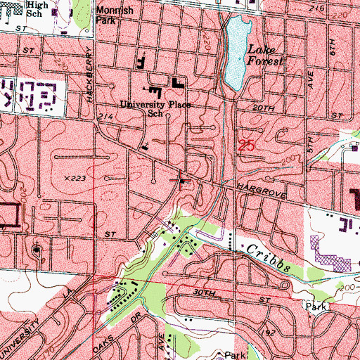Topographic Map of Covenant Presbyterian Church, AL