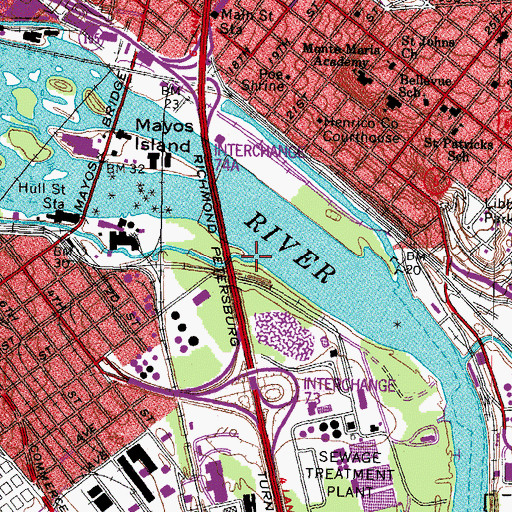 Topographic Map of Walker Creek, VA