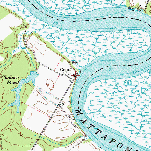 Topographic Map of Chelsea Farm, VA