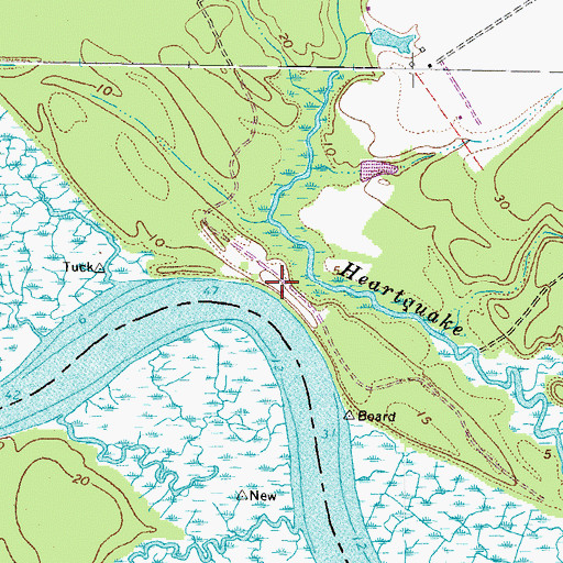 Topographic Map of Boardley, VA