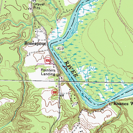 Topographic Map of Robinson Bar, VA