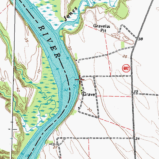 Topographic Map of Park Turn, VA