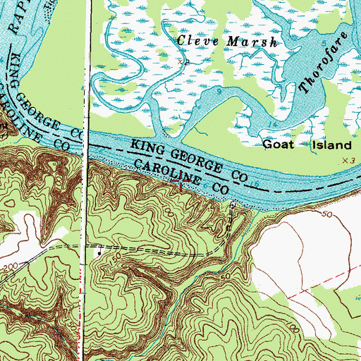 Topographic Map of Mount Reach, VA