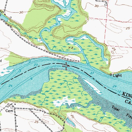 Topographic Map of Mud Folly Bend, VA