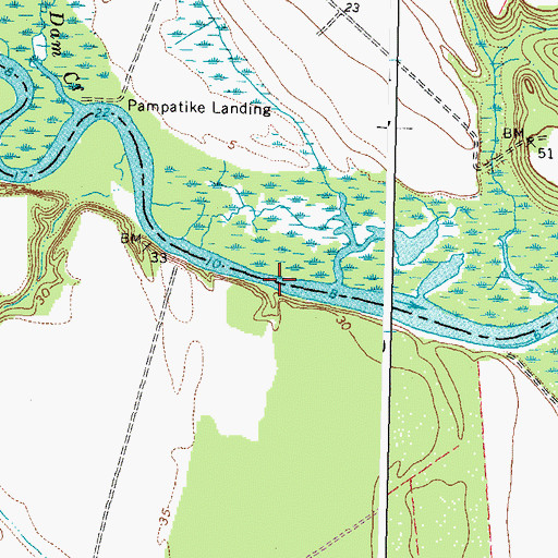 Topographic Map of Spring Bar, VA