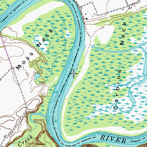 Topographic Map of Farleyvale Bar, VA