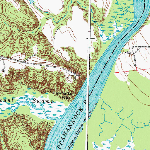 Topographic Map of Haymount, VA