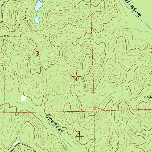 Topographic Map of Deal School (historical), AL