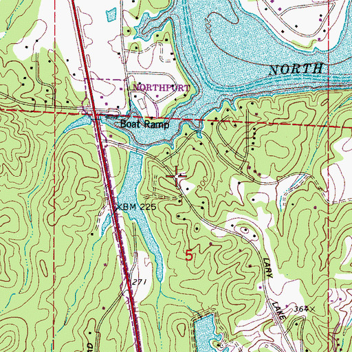 Topographic Map of Demarest, AL