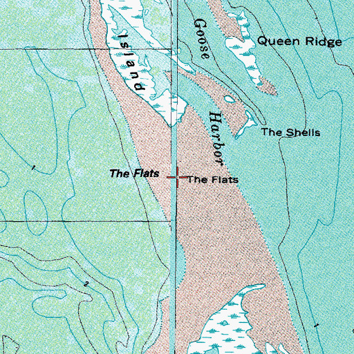 Topographic Map of The Flats, VA