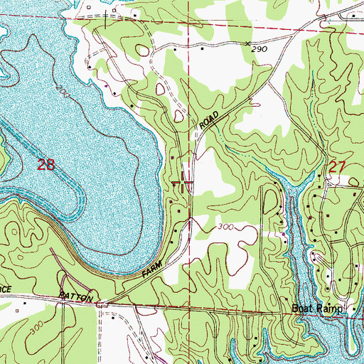 Topographic Map of Edwardian Place, AL
