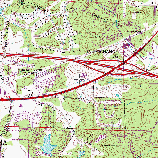 Topographic Map of El Dorado East, AL
