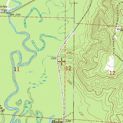 Topographic Map of Elbert (historical), AL