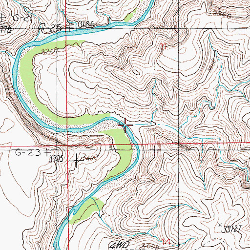 Topographic Map of Black Canyon, AZ