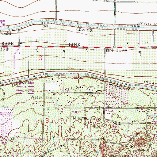 Topographic Map of Neighborhood Canyon, AZ