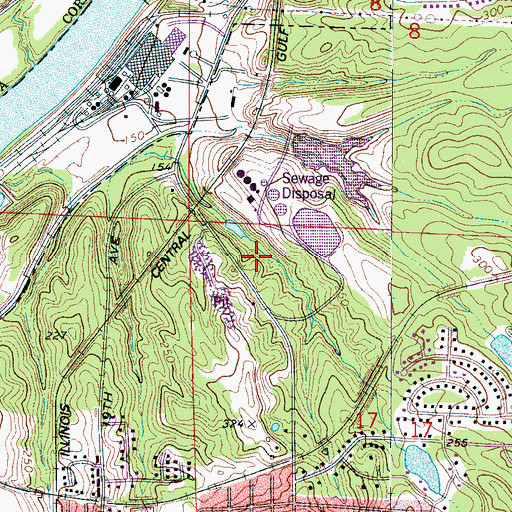 Topographic Map of Findleys Mill (historical), AL