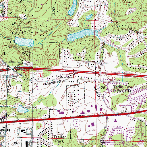 Topographic Map of First United Pentecostal Church, AL