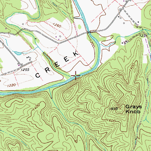 Topographic Map of Barbours Creek, VA