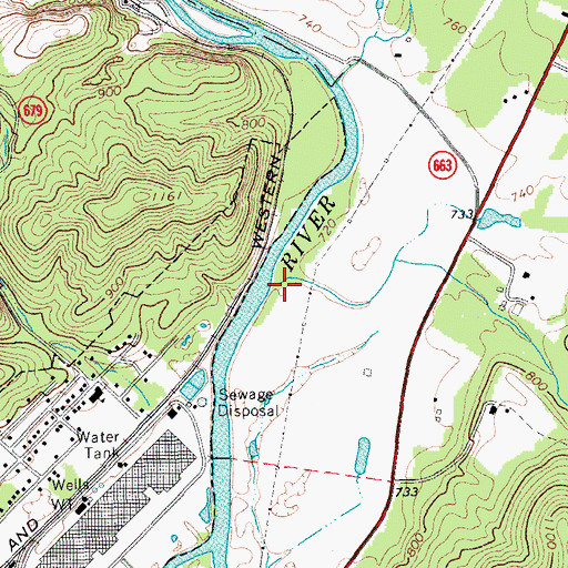 Topographic Map of Battle Run, VA