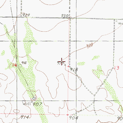 Topographic Map of New Park Well, AZ
