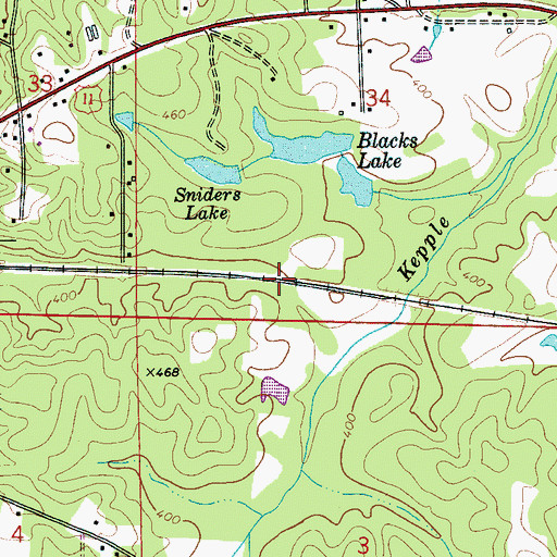 Topographic Map of Fleming (historical), AL