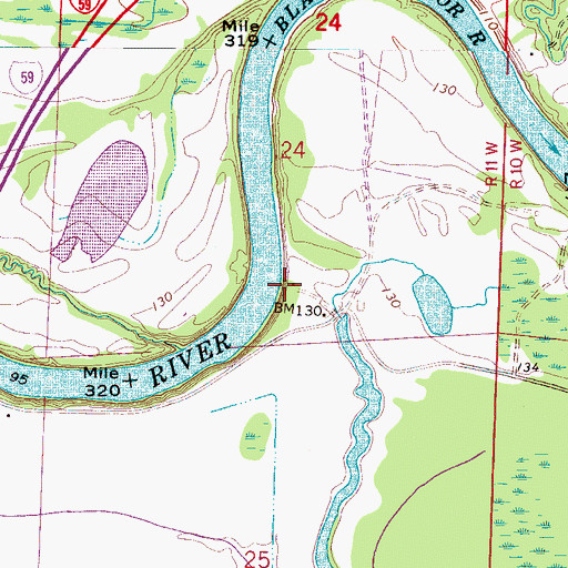 Topographic Map of Foster Landing, AL