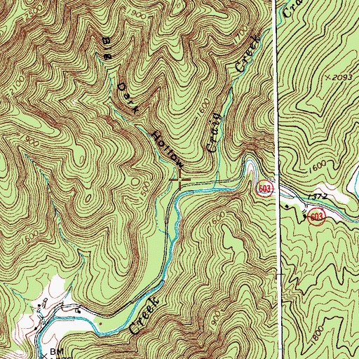 Topographic Map of Big Dark Hollow, VA