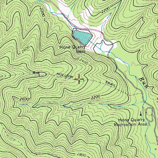Topographic Map of Big Hollow Trail, VA